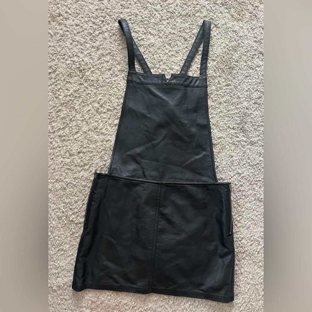 RVCA small faux leather jumper skirt